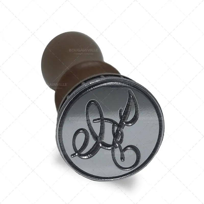 Sinete personalizado 2cm ou 2,5cm para lacre de cera - Imagem 2